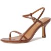 41bL9NOWdLL.jpg Heels for Women Strappy Sandals Square Open Toe High Heel Sandals Ankle Strap Stiletto Heels for Party Wedding
