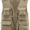 Men's Fishing Vest Lightweight Safari Travel Vest Utility Cargo Vest with Multi Pockets