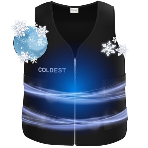41gmn99y3-L.jpg Coldest Cooling Jacket, Reusable Ice Packs for Hot Weather, Ice Vest for Men & Women, Cycling, Running, Athletes
