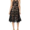 Women's Blair Plunging Fit and Flare Midi Dress