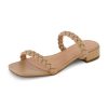 41ii2XSnJHL.jpg Women's Nestar Braided Low Block Heel Sandal +Memory Foam