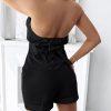 Women's Summer 2 Piece Sets Casual Business Halter Sleeveless Button Down Vest Shorts Matching Sets