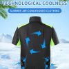 Cooling Vest with Fans Men Women Breathable Short Sleeve Air Conditioned Jacket Stay Cool in Hot Weather