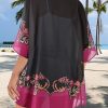 Women Kimono Cardigans Casual Summer Tops Cover up Open Front Floral Print Resort Wear