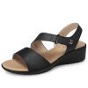 41xleDhjBnL.jpg Women's Low Wedge Heel Sandals Dressy Summer Comfortable Ankle Strap Sandals Open Toe Causal Platform Shoes