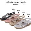 41y-2C0LPrL.jpg Rhinestone Sandals for Women Flat - Trendy Sparkling Boho Ladies' Flat Sandals,Beautiful Sparkling Boho Ladies' Flat Sandals for
