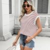 Women's Cap Sleeve Sweaters Vest Crew Neck Knit Sweater Tops 2025 Casual Summer Sleeveless T Shirt