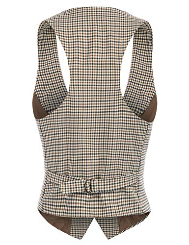 5110IRCNn5L.jpg Womens Vest Top 2025 Trendy Academia Steampunk Waistcoat Racerback Vest Blazer(Runs Small, Suggest Size Up