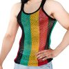 516V9b08IKL.jpg Men's Rasta String Vest 100% Cotton Mesh Marina Caribbean Jamaican Tank Top See-Through Gym Beach Shirt