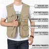 Men's Fishing Vest Lightweight Safari Travel Vest Utility Cargo Vest with Multi Pockets
