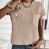 Summer Fall Short Sleeve Sweater for Women 2025 Casual Sweater Vest Cotton Knit Pullover Tank Tops Fashion Clothing