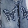 51OM0DfreIL.jpg Women??s Denim Set 2 Piece Outfits Casual Denim Jacket & Mini Skirt Set Bodycon Jean Outfits with Pockets
