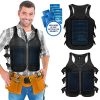 Frosty Mesh Ice Vest for Men and Women – Cooling Vest with Ice Packs, 2 Sets – Three Gel Pad Pockets – Adjustable Straps for