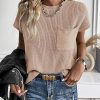 Summer Fall Short Sleeve Sweater for Women 2025 Casual Sweater Vest Cotton Knit Pullover Tank Tops Fashion Clothing