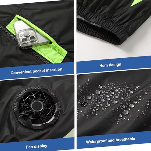 Cooling Vest with Fans Men Women Breathable Short Sleeve Air Conditioned Jacket Stay Cool in Hot Weather