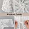 51cnvVF19EL.jpg Long White Lightweight Summer Cardigan 2025 Sheer Lace Mesh Crochet Boho Open Front Cover Up Swimsuit Swimwear Bathing Suit