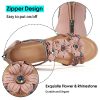 51d7yMwtjAL.jpg Sandals Womens Wedge Shoes: Comfortable Dressy Wedges Sandal with Zipper Summer Gladiator Sandals Open Toe