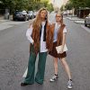 60s 70s Hippie Costume Set for Women, Bohemian Costume Accessories Set Fringe Vest Leopard Print Earrings Headband Heart