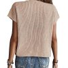 Summer Fall Short Sleeve Sweater for Women 2025 Casual Sweater Vest Cotton Knit Pullover Tank Tops Fashion Clothing