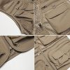 Mens Mesh Quick Dry Outdoor Work Fishing Travel Photo Vest with Multi Pockets