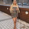 Women's Denim 2 Piece Outfits Tank Top and Bodycon Mini Skirt with 3D Pocket Summer Sexy Cargo Jeans Set Tracksuit